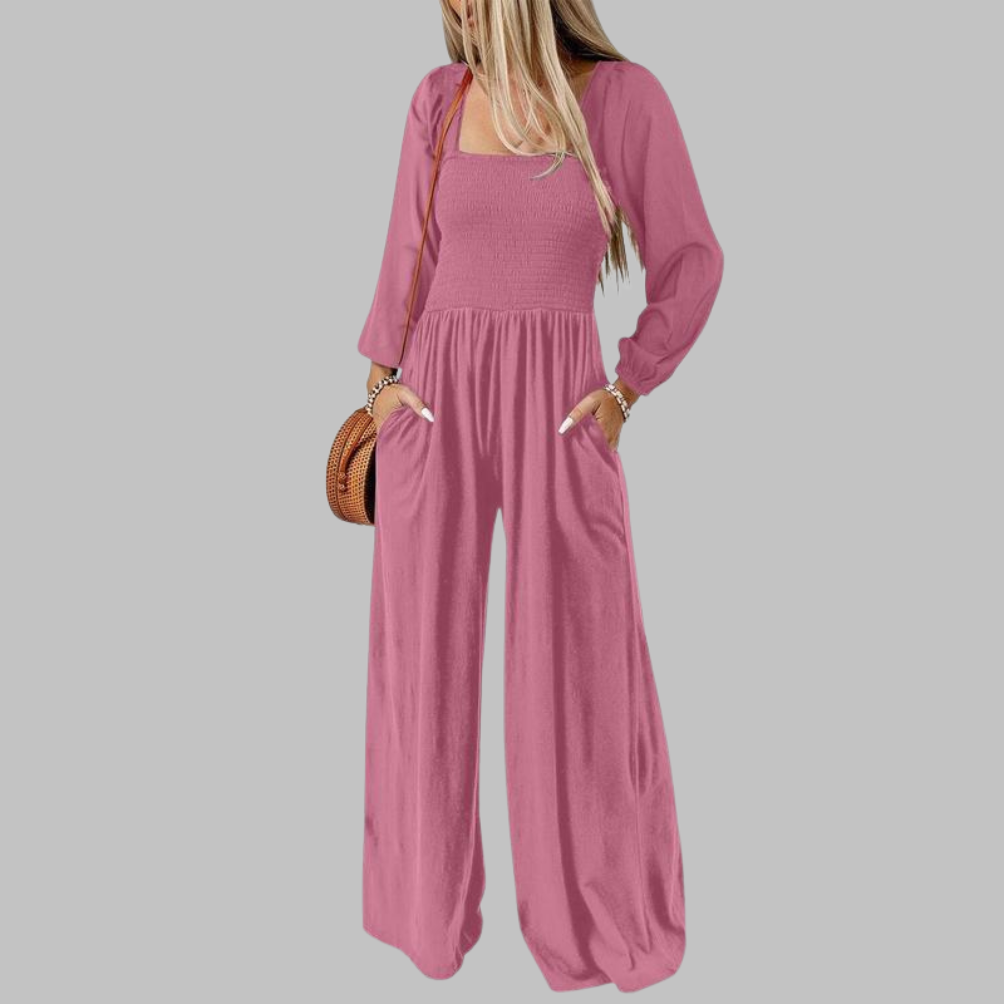 KISHA™ - Chic Loose Overall Wide Leg Jumpsuit
