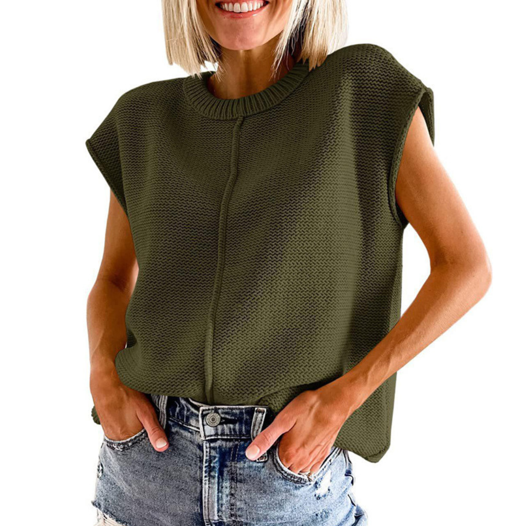 MAISIE™ - Casual Minimalist Crewneck Sleeveless Top