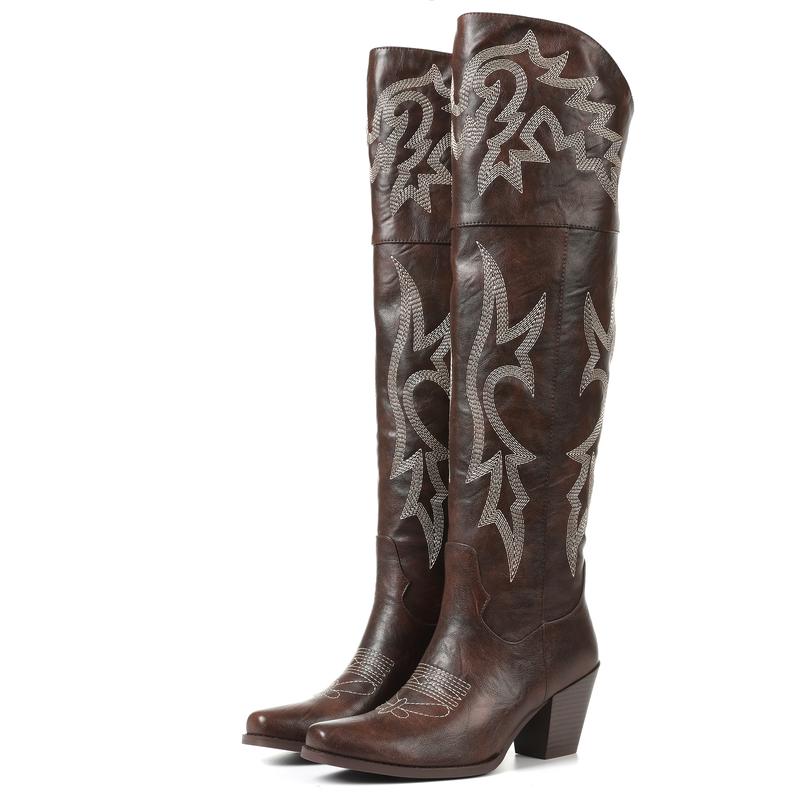 CHEYENNE™ – Classic Over-the-Knee Cowboy Boots