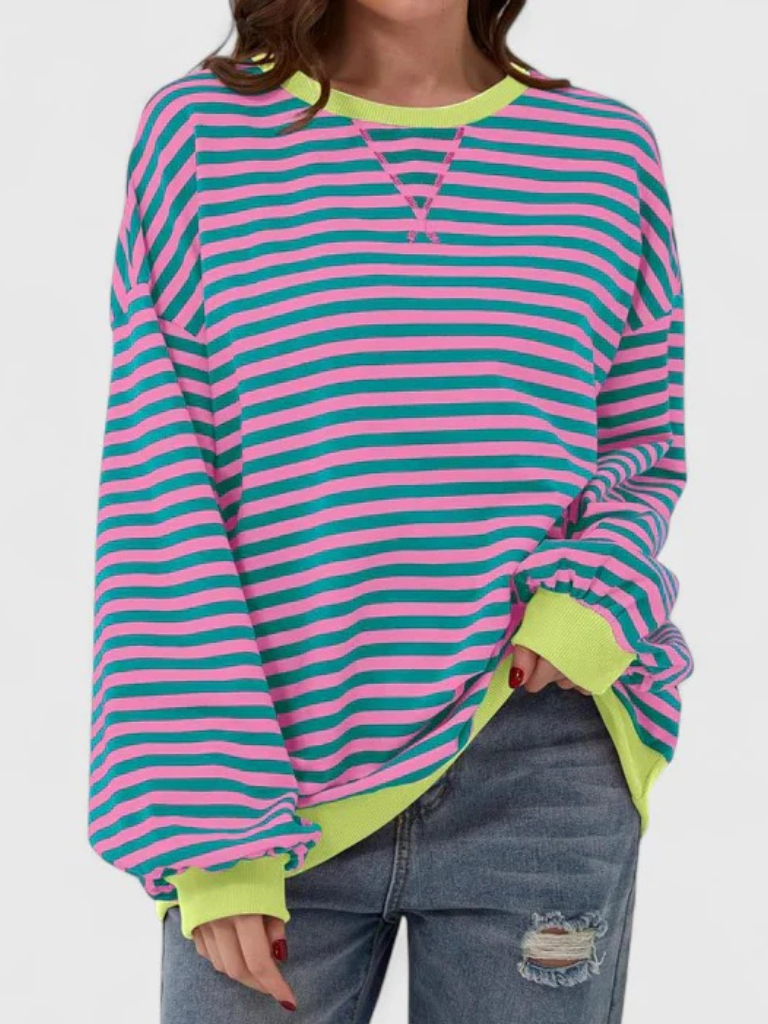 ISSAH COZY STRIPE SWEATER