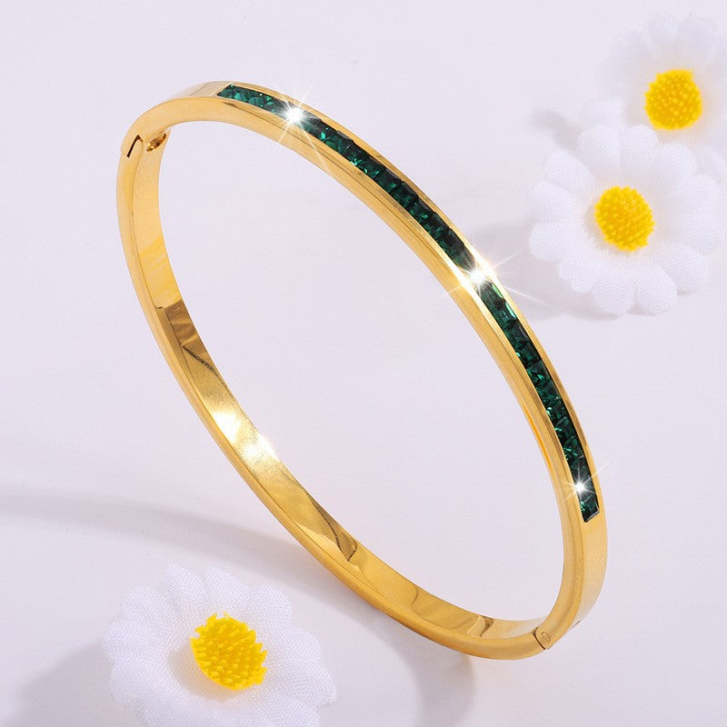 Celestial Green Bracelet | Gold