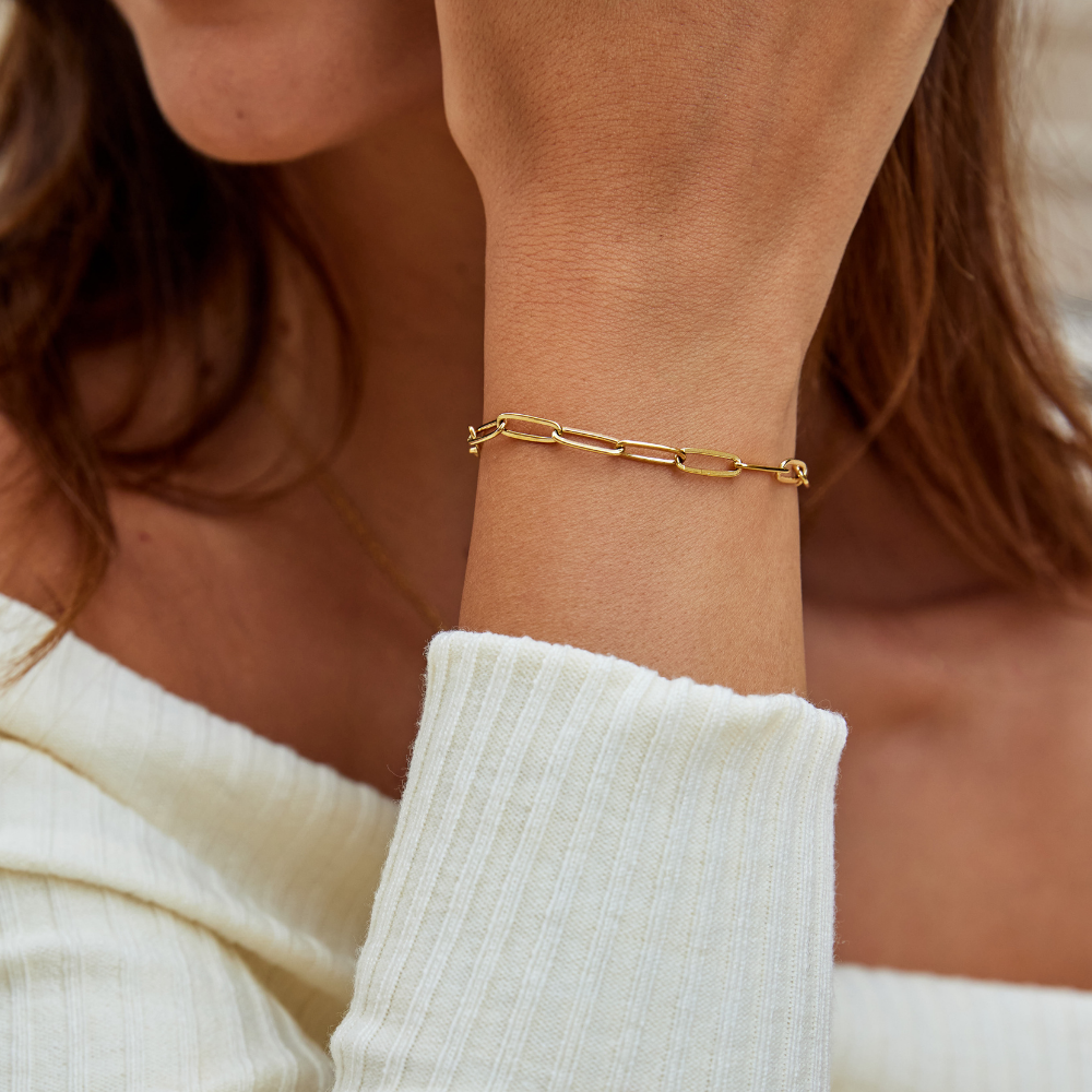 Gold Clip Bracelet