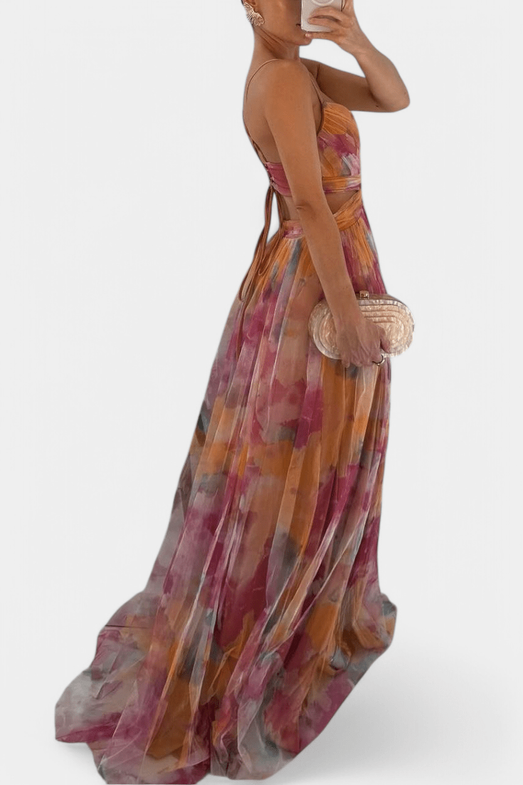 Athena | Watercolour Maxi Dress