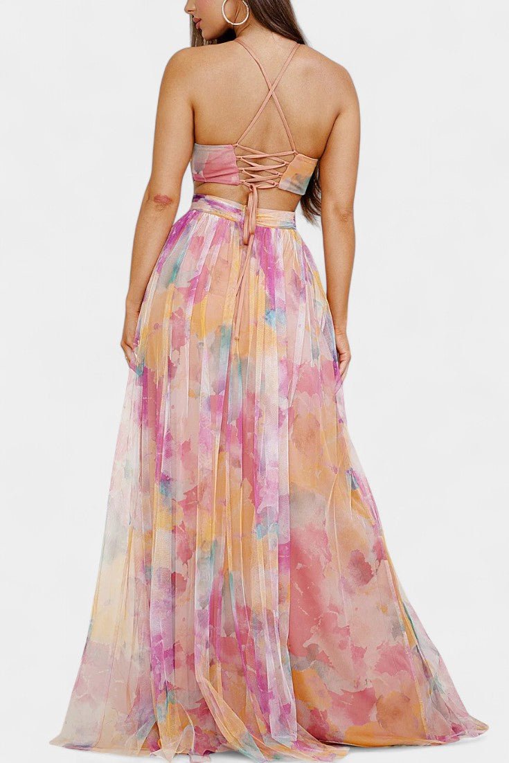 Athena | Watercolour Maxi Dress