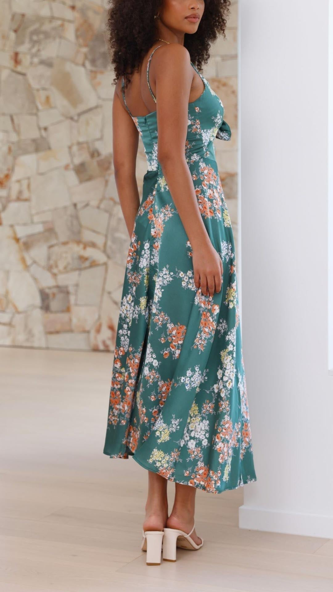 Aurora | Floral Midi Dress