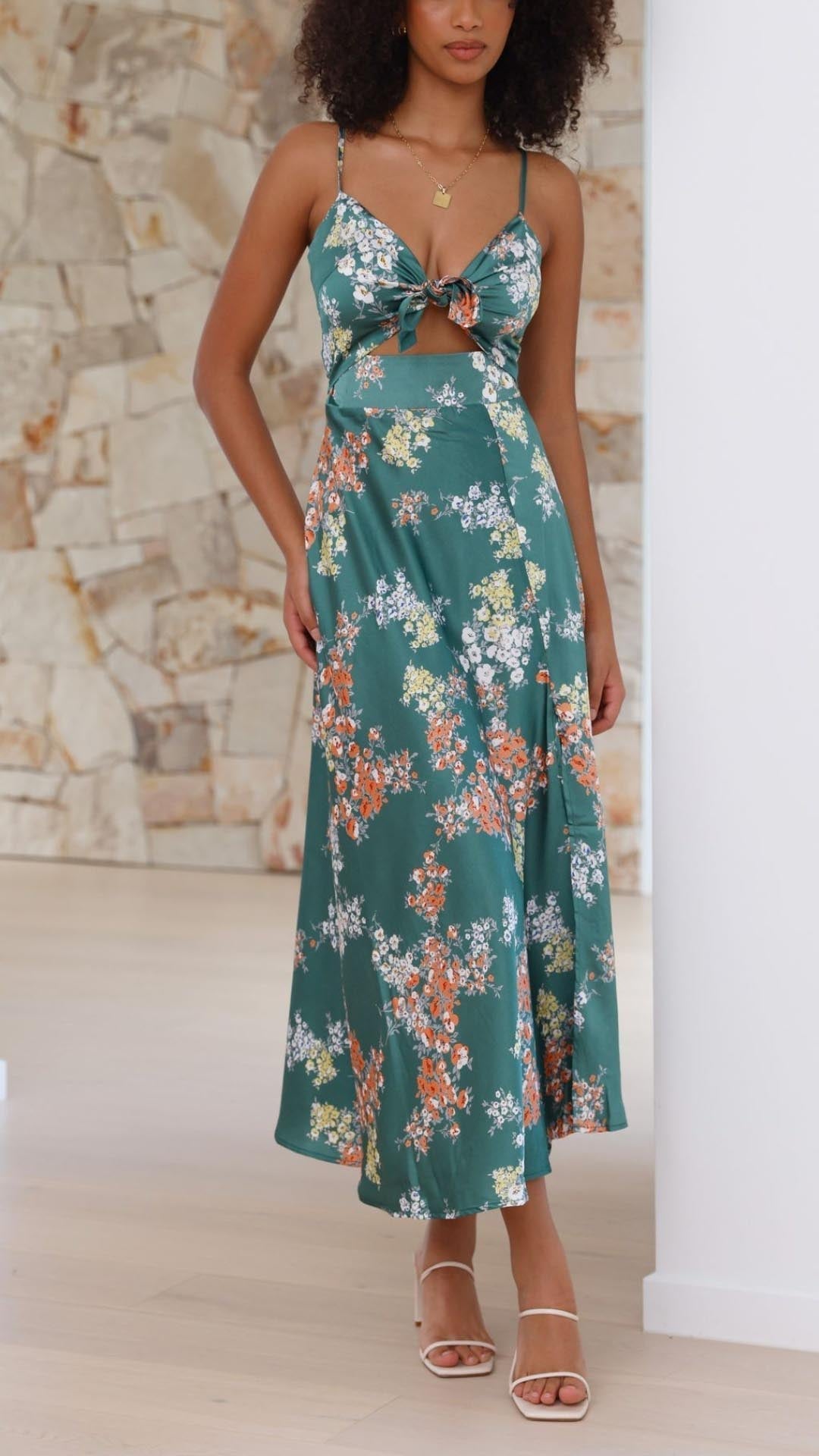 Aurora | Floral Midi Dress