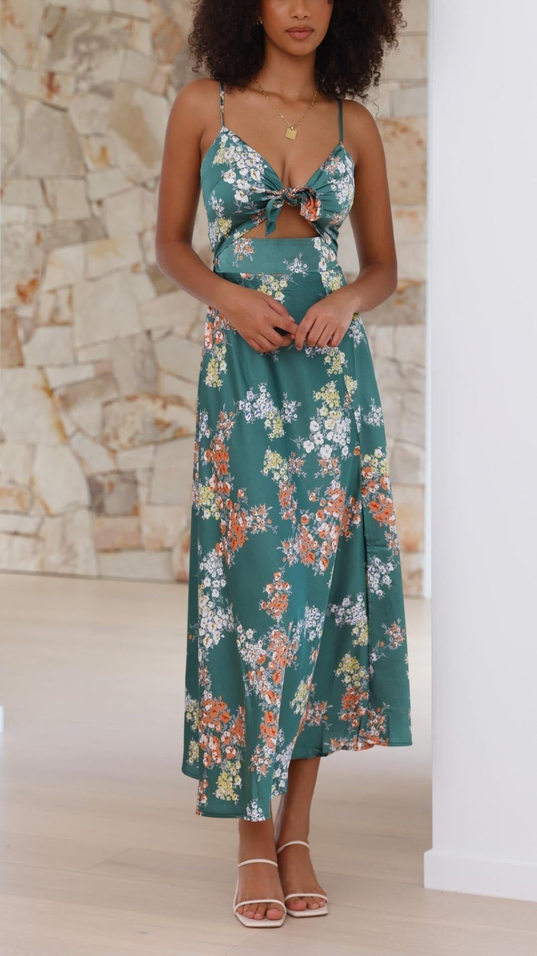 Aurora | Floral Midi Dress