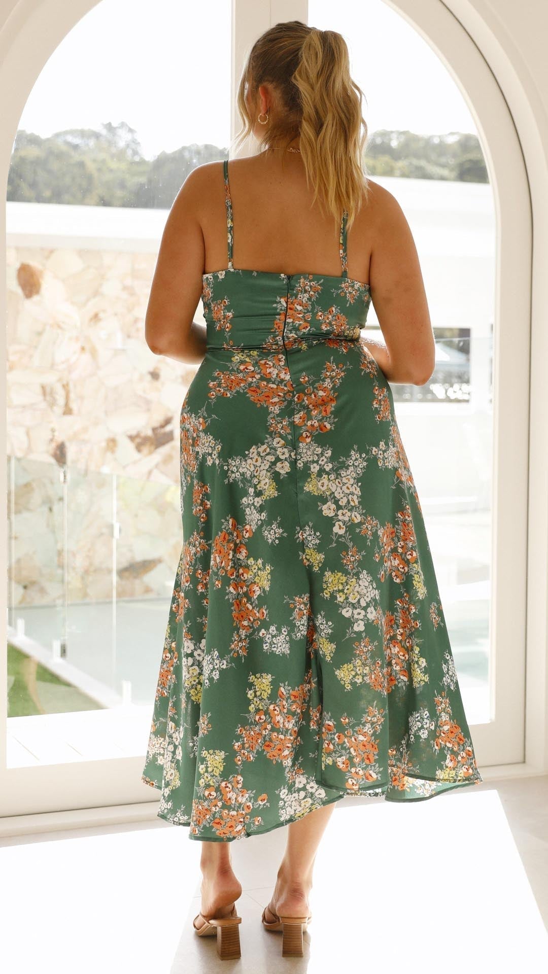 Aurora | Floral Midi Dress