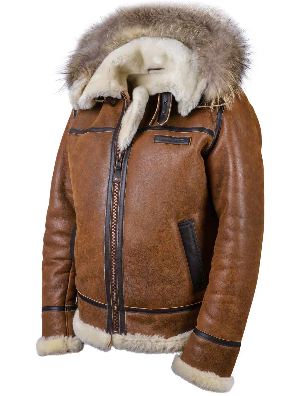 Aron™ | Bomber Jacket with Fur Hood