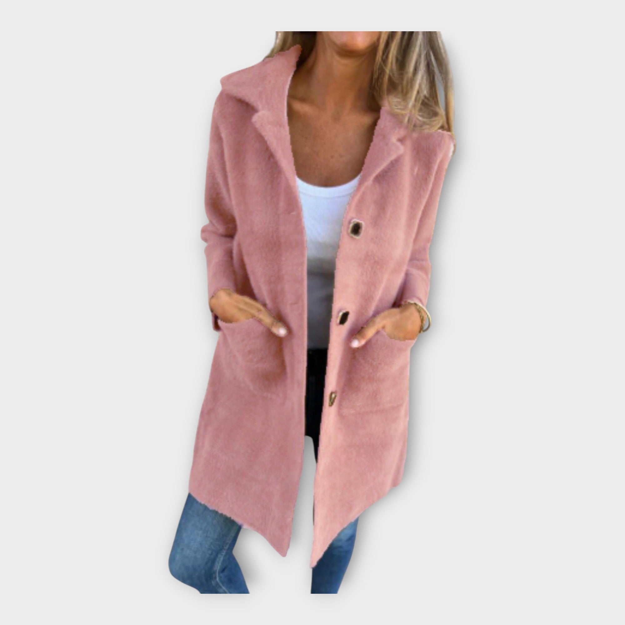 Wool Coat with Elegant Closure
