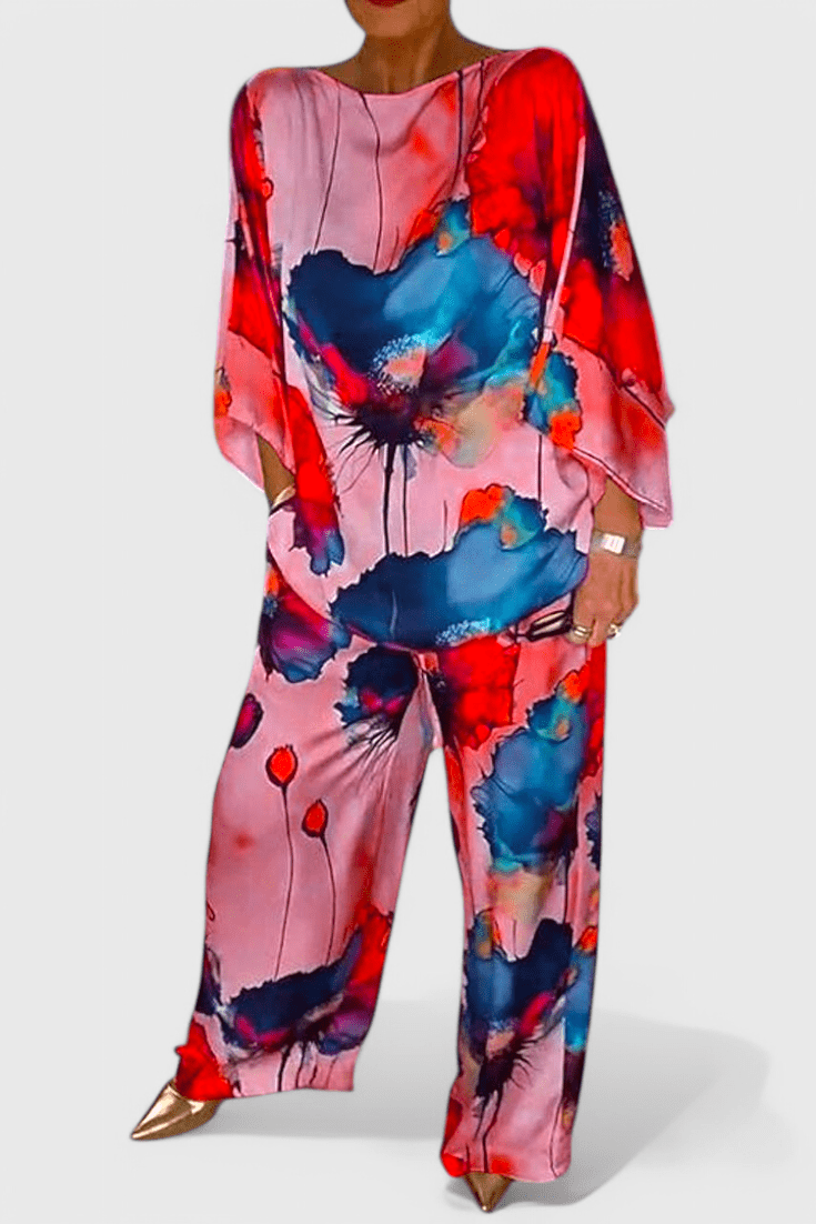 Karoline | Floral Two-Piece Set with Relaxed Fit