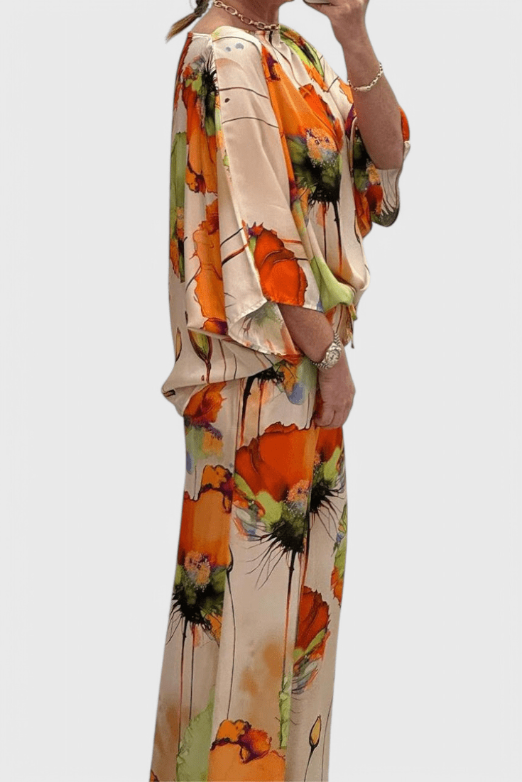 Karoline | Floral Two-Piece Set with Relaxed Fit