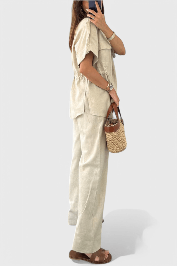 Lani | Relaxed Two-Piece Shirt and Trousers Set