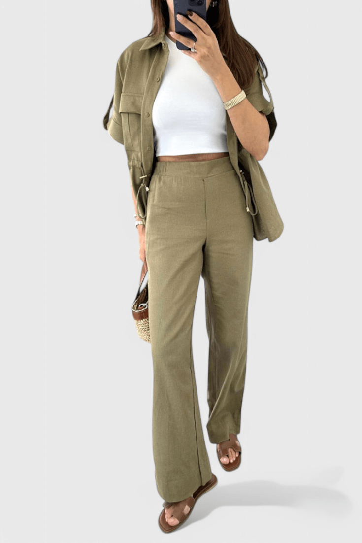 Lani | Relaxed Two-Piece Shirt and Trousers Set