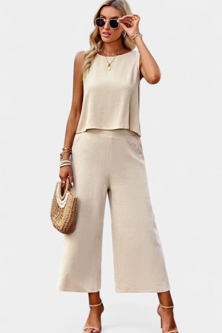 Lavinia | Flowy Boho Top & Shorts Set