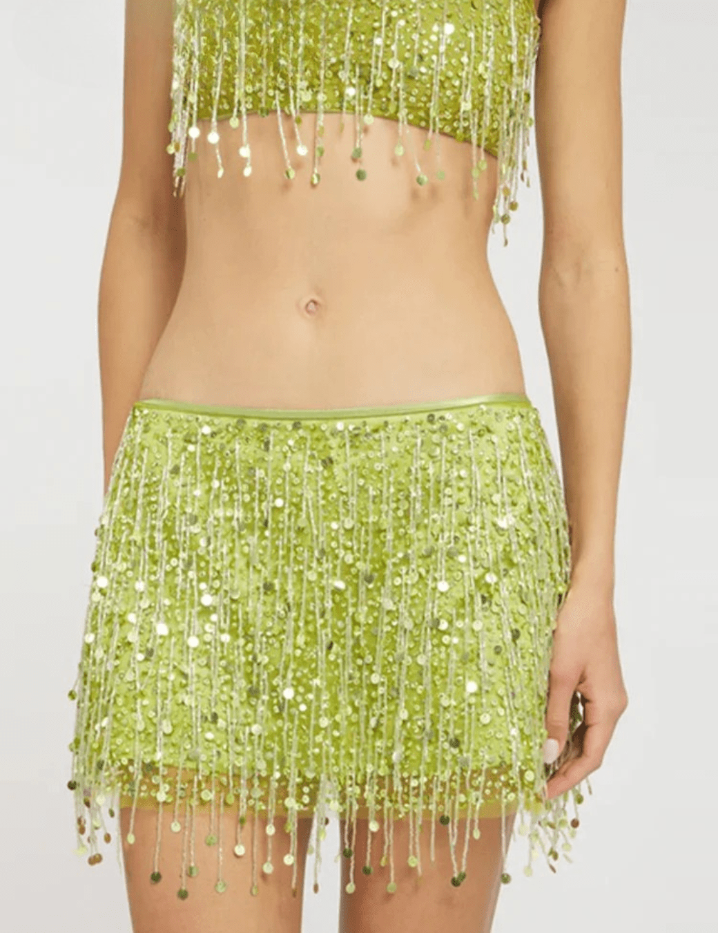 Mera | Beaded Fringe Set