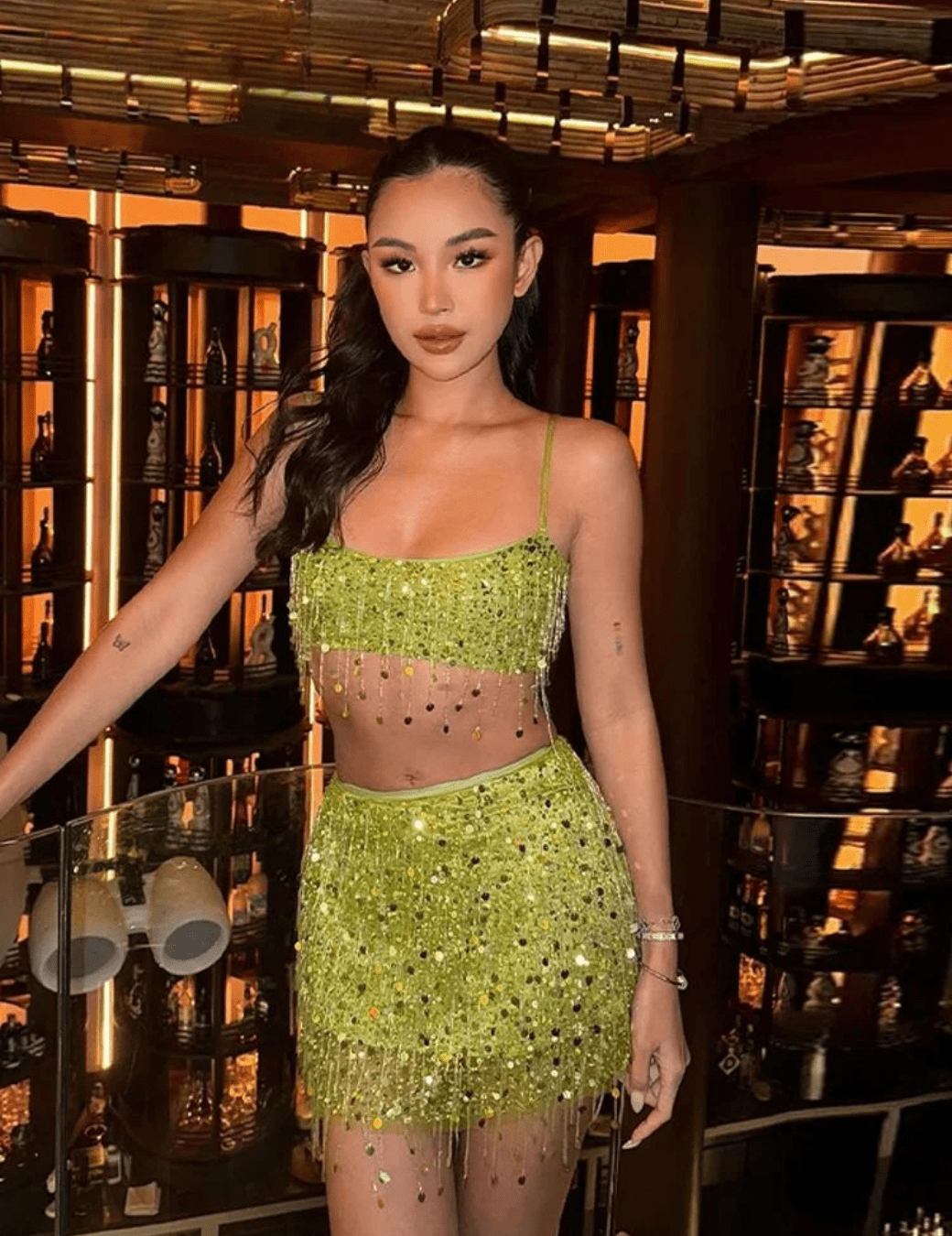 Mera | Beaded Fringe Set