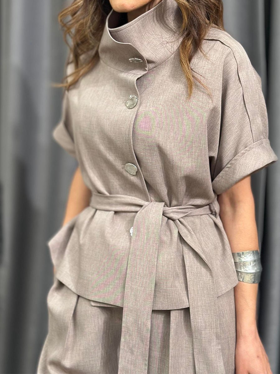 Mira | Belted Wide-Leg Pant Set