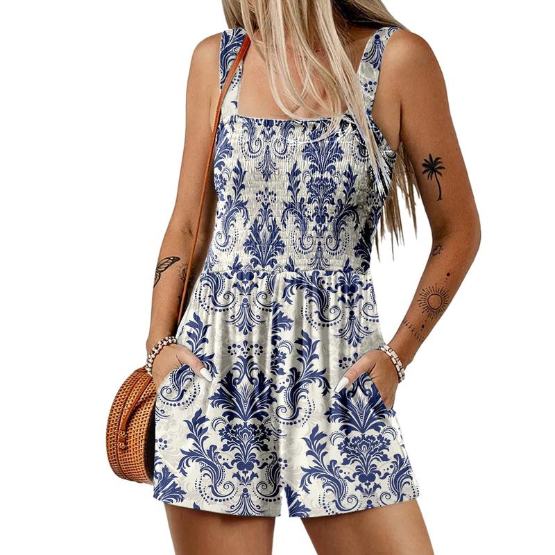 EMILINE™ – Lightweight Summer Sleeveless Pocket Romper