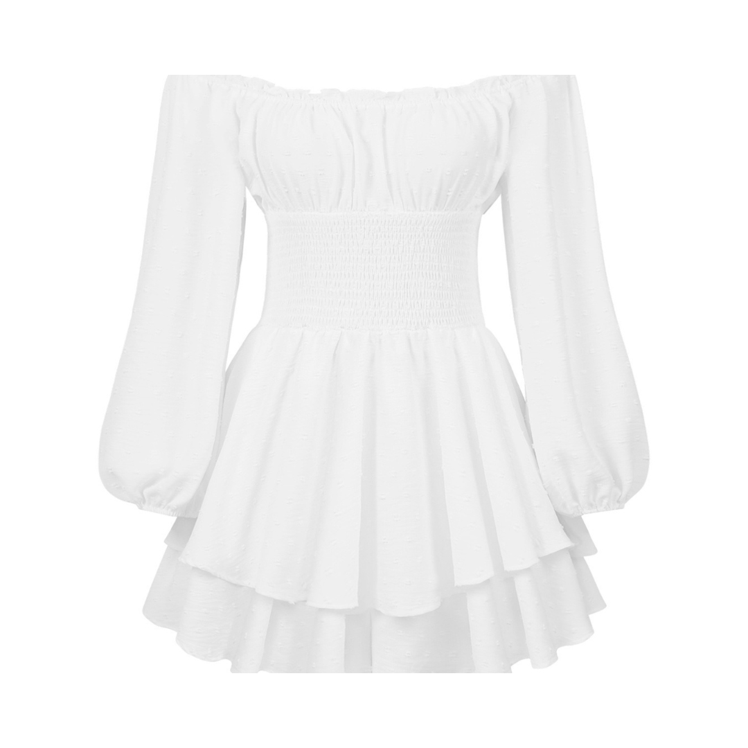 CYNRHIA™ – Elegant Long Sleeve Off-Shoulder Romper