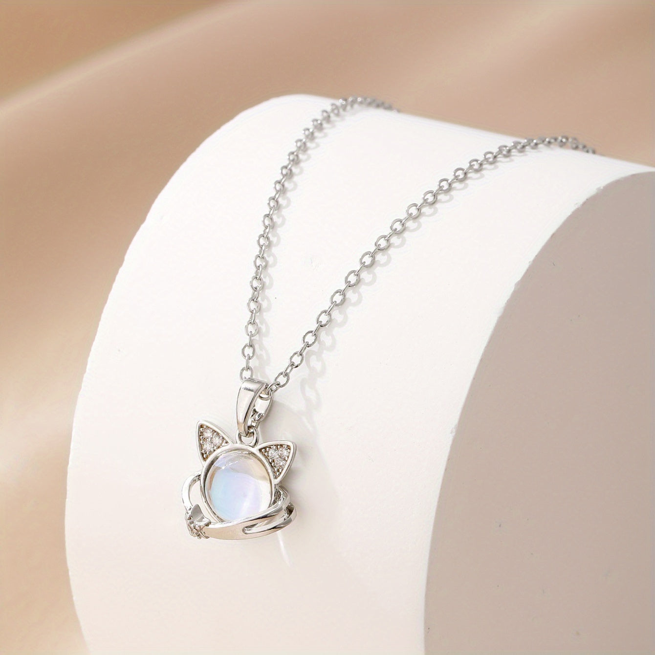 Moonstone Necklace for Cats