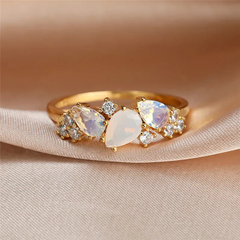 Brilliant Moonstone Ring