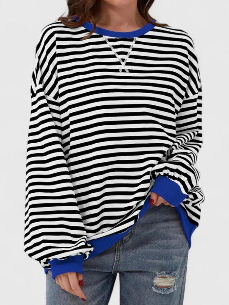 ISSAH COZY STRIPE SWEATER