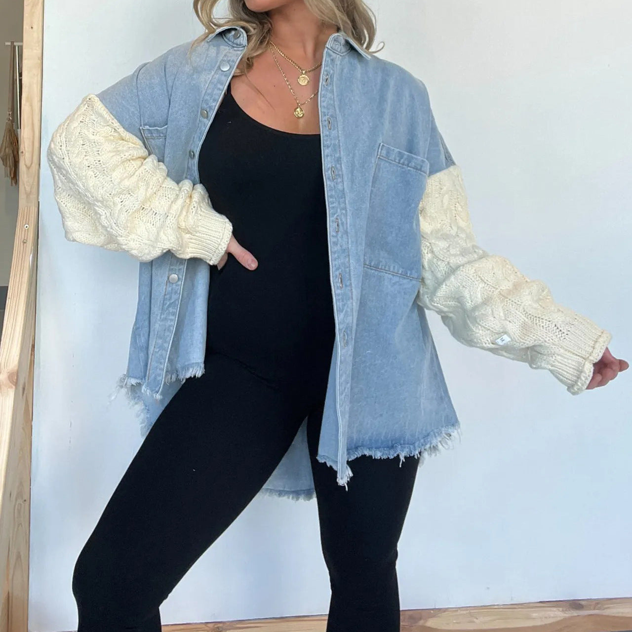 PRIS™ - Vintage Long Sleeve Collared Jacket