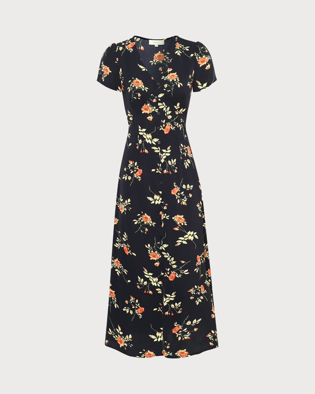 Alexia | V Neck Floral Short Sleeve Maxi Dress