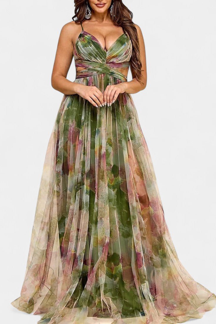 Athena | Watercolour Maxi Dress
