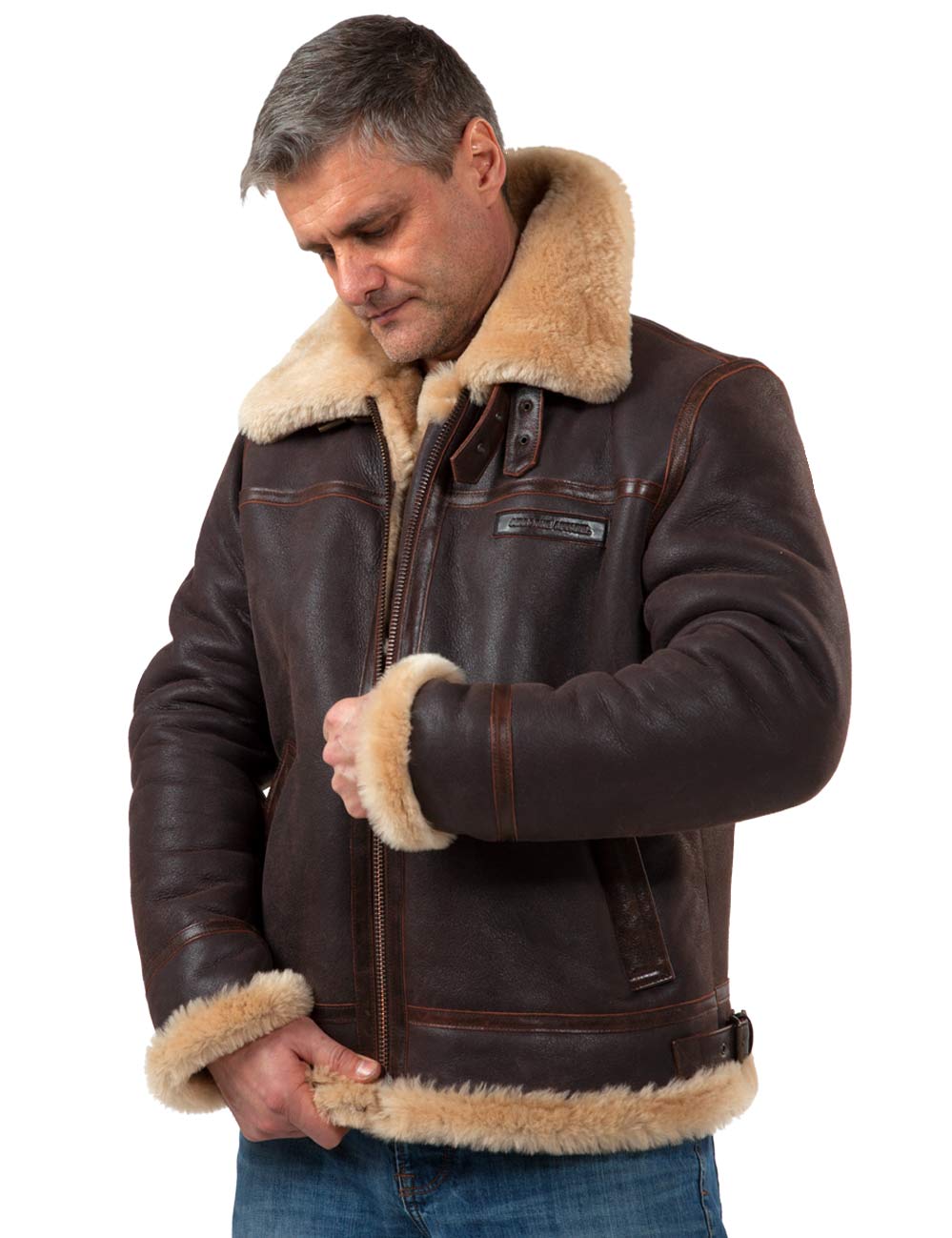 Aeron™ | Leather Aviator Jacket
