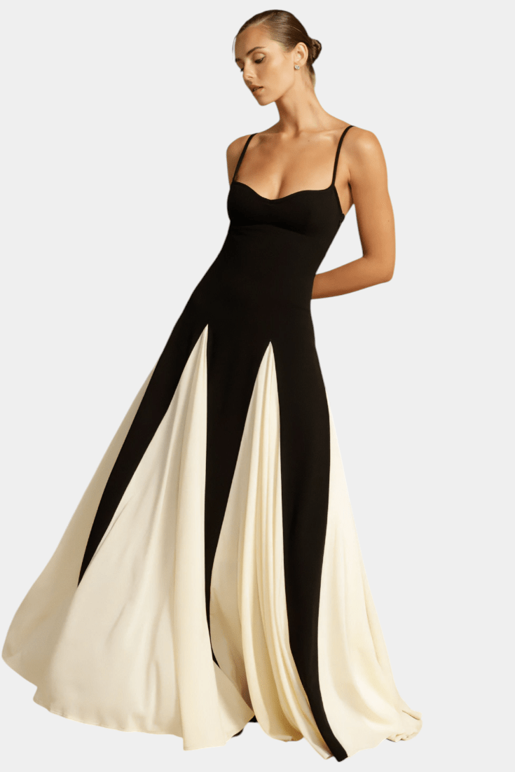 Catalina | Two-Tone Maxi Dress