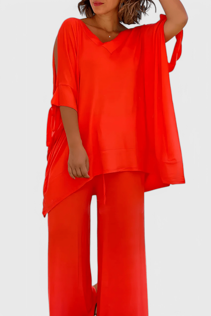 Cecilia | Two-Piece Set with Off-Shoulder Detail