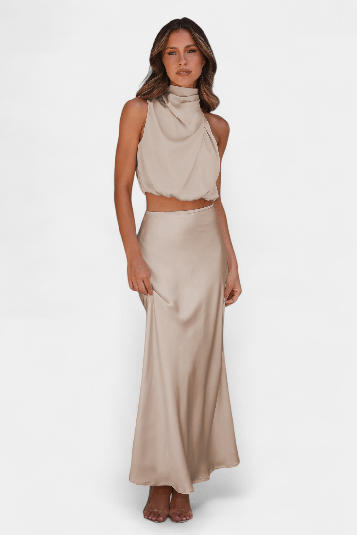 Hanna | Asymmetric Top & Skirt Set