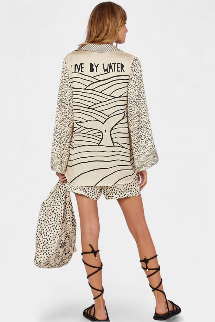 Jayla | Printed Shirt and Shorts Set