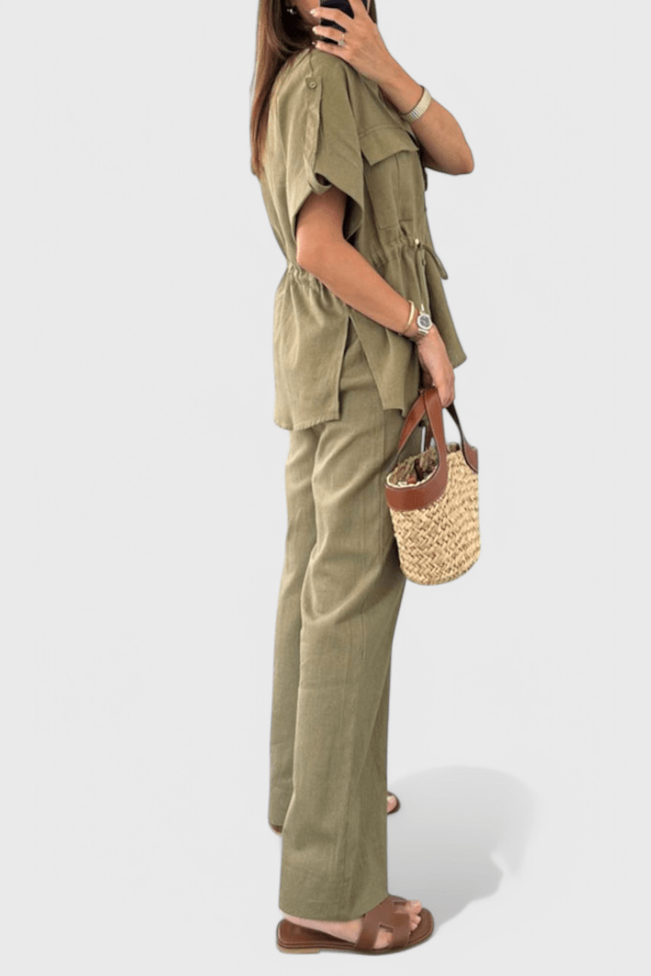 Lani | Relaxed Two-Piece Shirt and Trousers Set