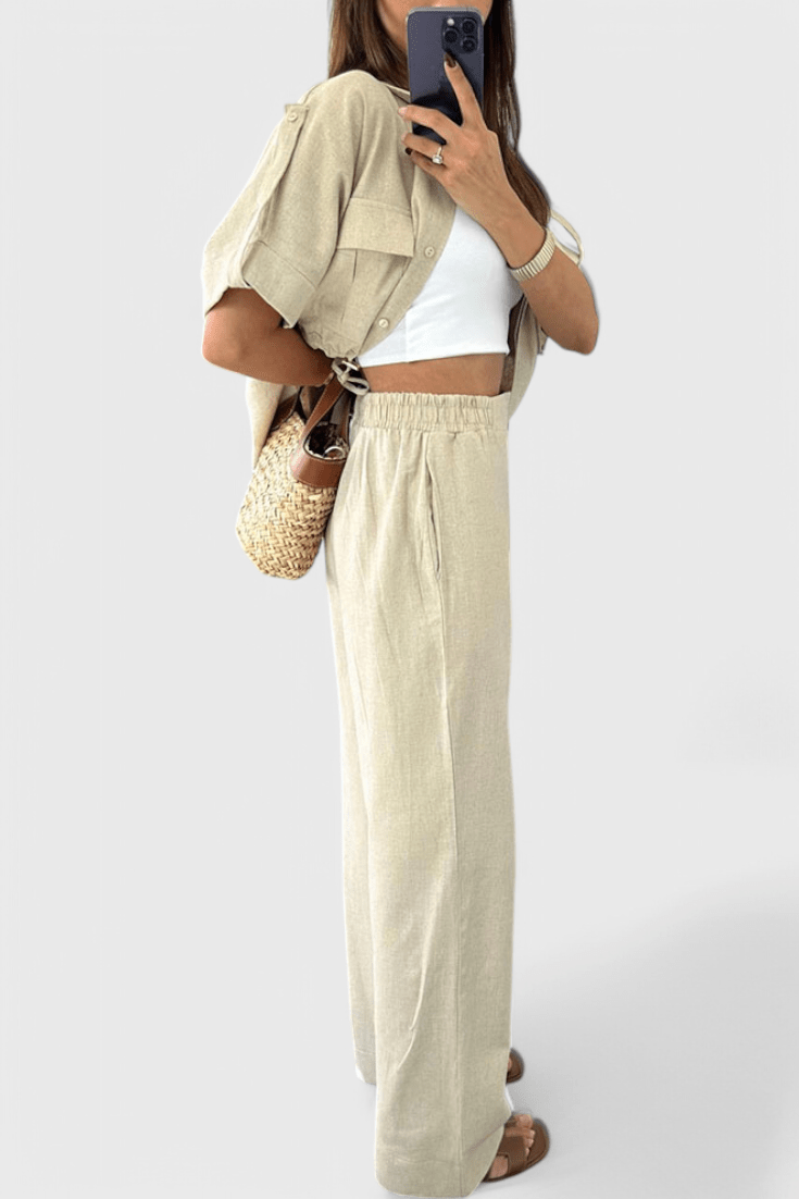 Lani | Relaxed Two-Piece Shirt and Trousers Set