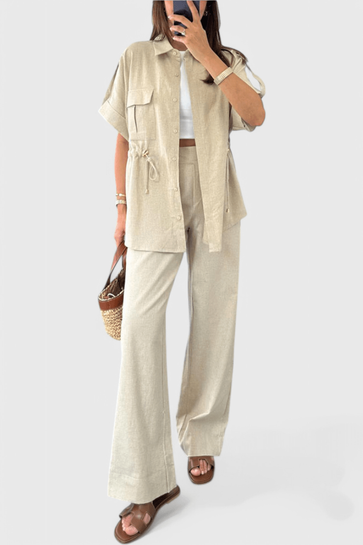 Lani | Relaxed Two-Piece Shirt and Trousers Set